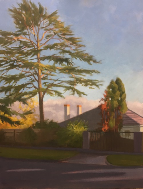 East Side 92x71cm oil:canvas 2019 P Metcalf