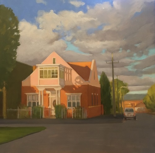 Pink and Red 71x71 cm  2019